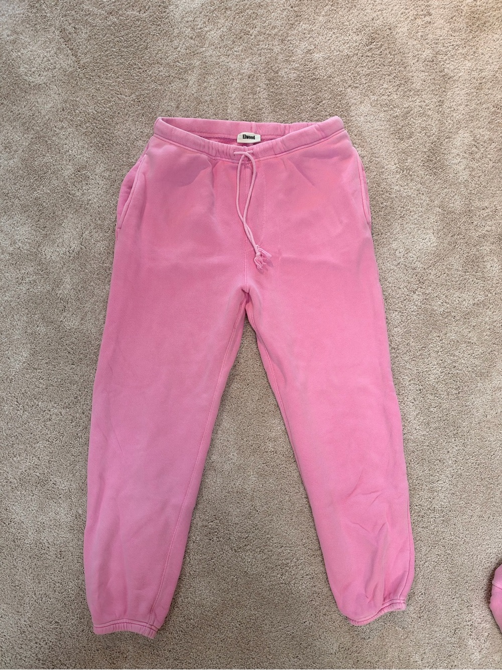 Pink Jogger Pants with Drawstring Waist